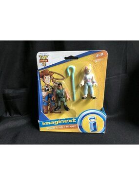 Imaginext Toy Story 4 Combat Carl & Bo Peep Figure Set Disney Pixar Mattel New